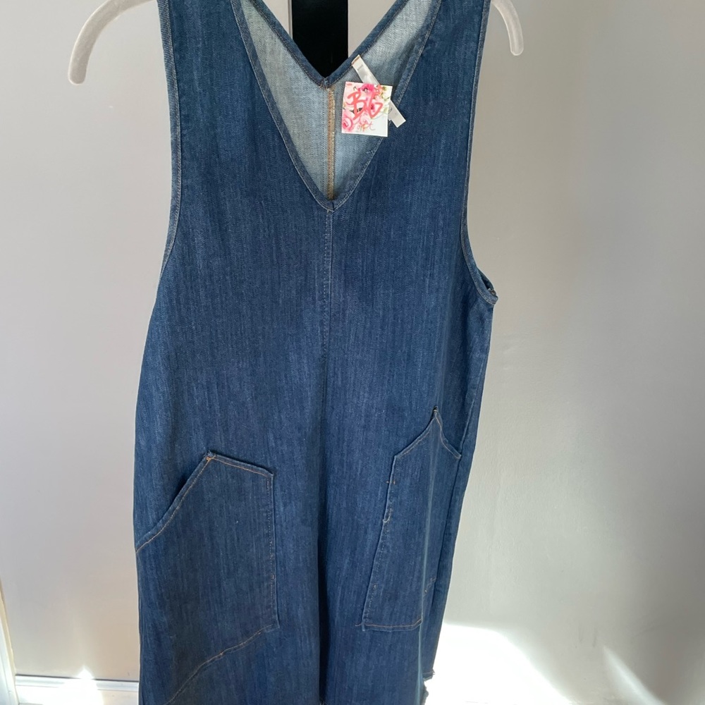 Denim mini dress